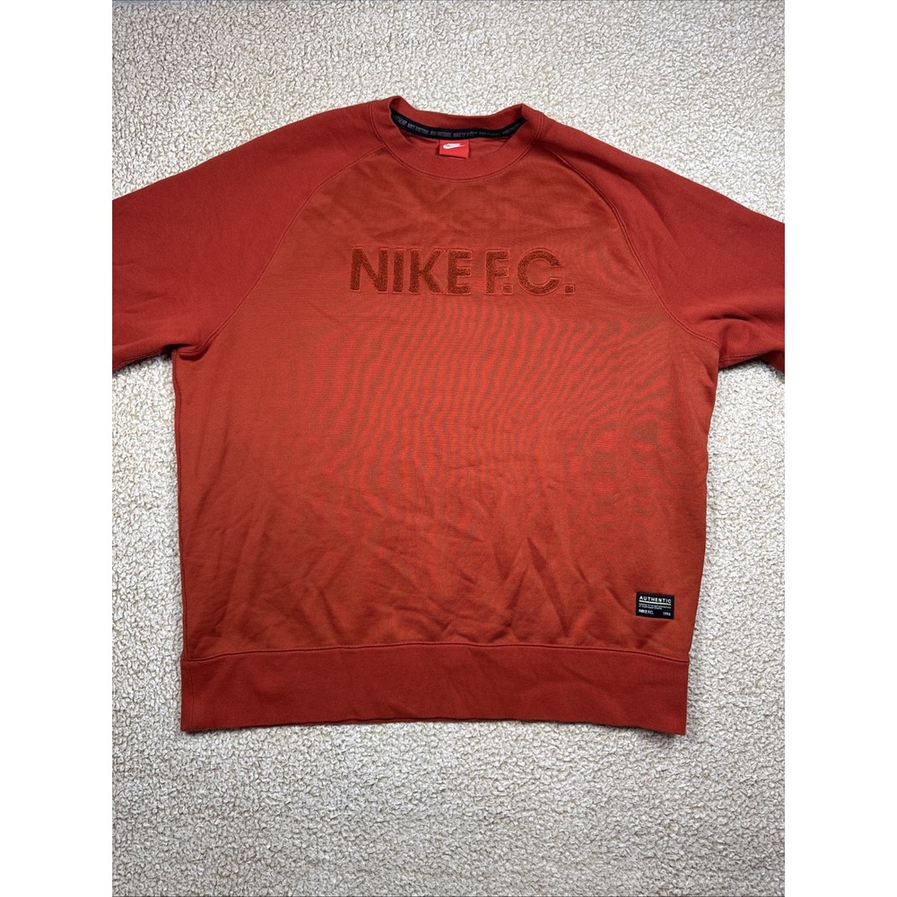 Nike FC Crewneck Sweatshirt Men's XL Red Soccer Futbol Style 687933-663